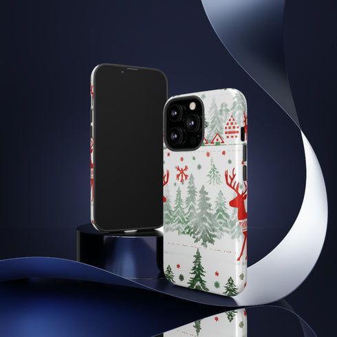 Nordic Christmas Print - Impact Resistant Phone Case